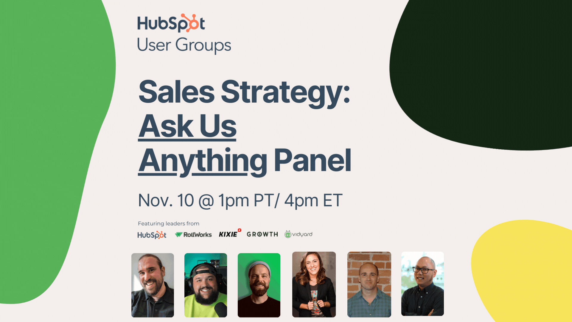 Sales Strategy Ask Me Anything Panel (1000 × 1000 px) (1920 × 1080 px)
