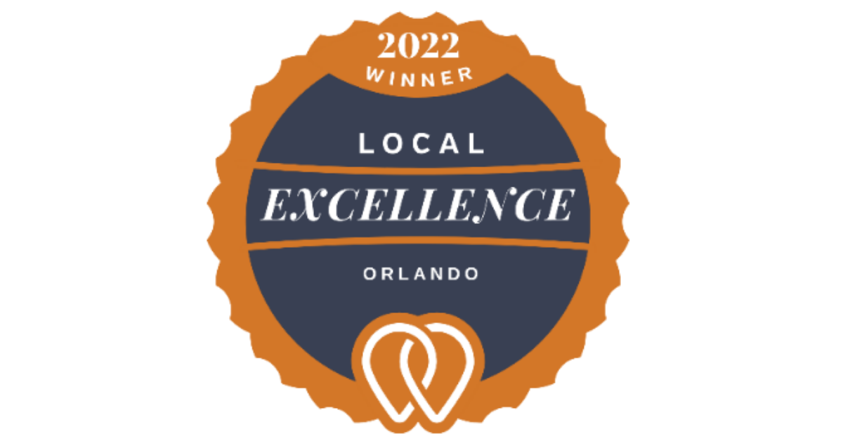 The UpCity Local Excellence Award seal for 2022 earned by Growth Marketing Firm.